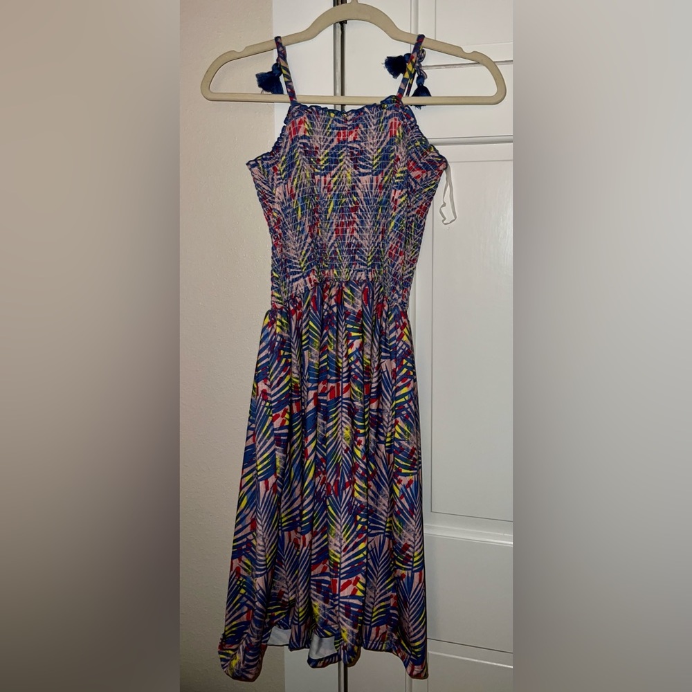 bcbg girls floral tropical dress size 16